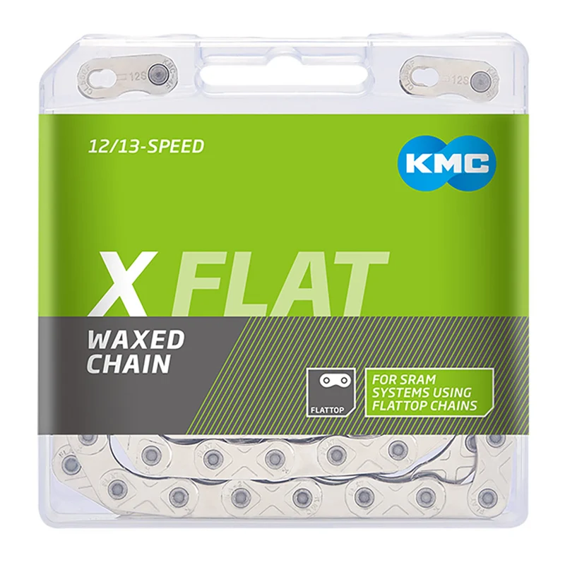 Cadena Kmc X Flat para Sram 12-13v Waxed Plata