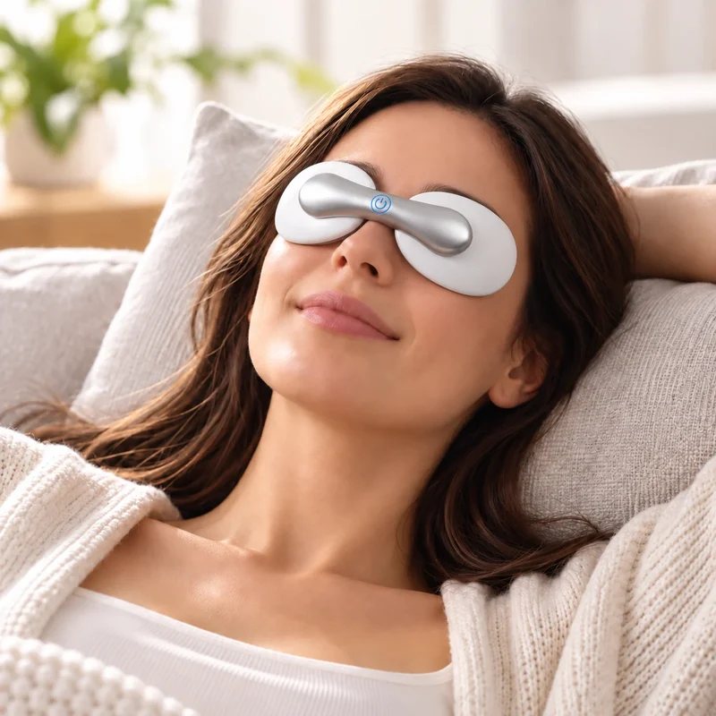Dispositivo inteligente de alivio ocular con función de calor y frío