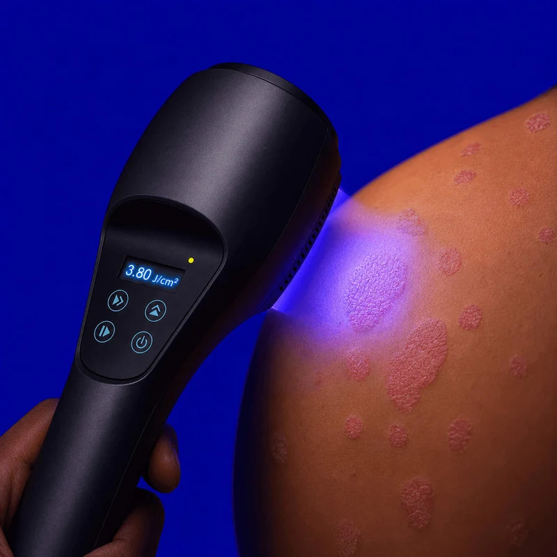 Terapia de luz UVB dirigida a 308 nm para el hogar para la psoriasis, el eccema y el vitíligo.