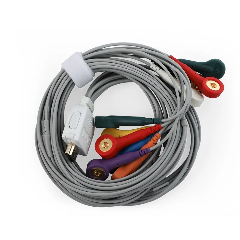 Cables conductores de la tableta de ECG de 12 derivaciones