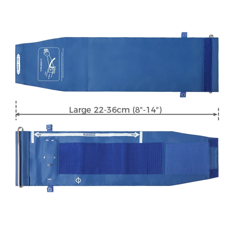 Brazalete grande para monitorización ambulatoria de presión arterial (24-22 cm) durante 36 horas