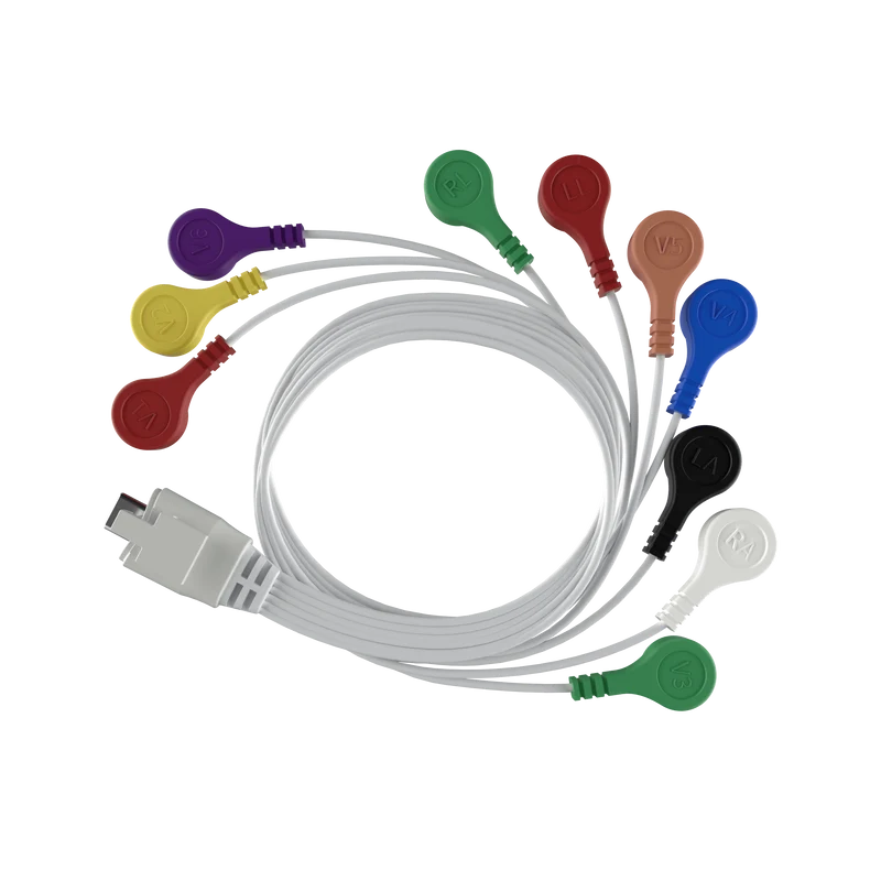 Cables conductores del monitor Holter de 12 conductores Lepod Pro
