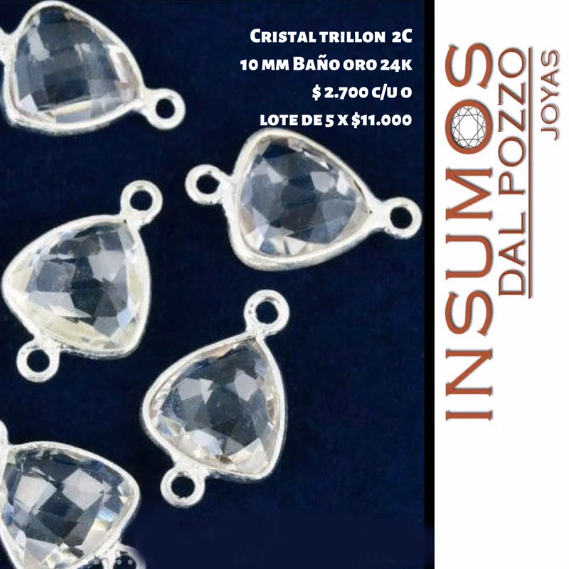 Trillón Cristal Baño Plata 10 mm
