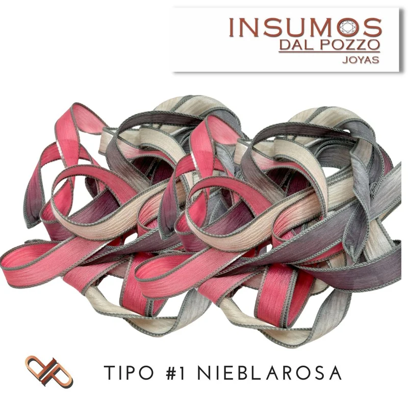 Cinta de Seda tipo 1 NIEBLAROSA