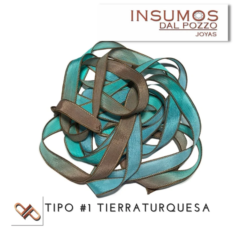 Cinta de Seda tipo 1 TierraTurquesa 2