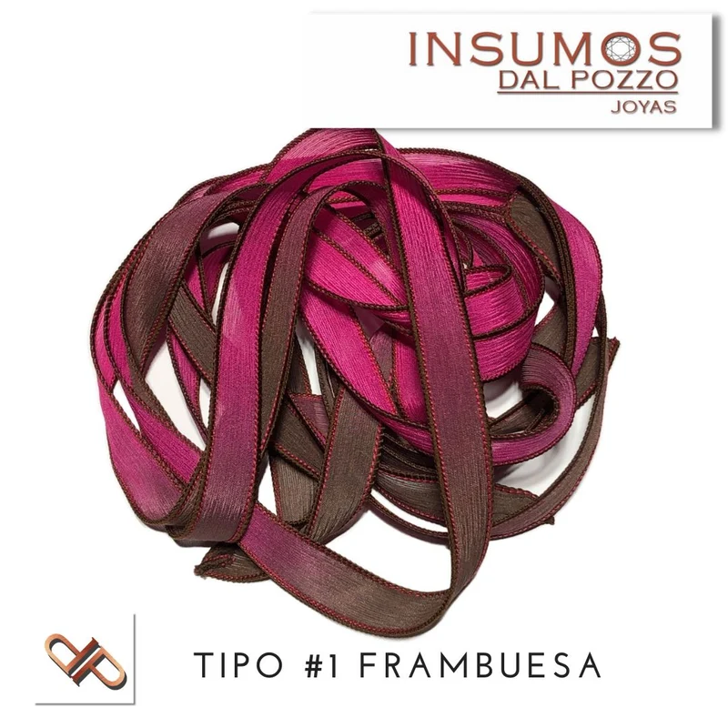 Cinta de Seda tipo 1 Frambuesa