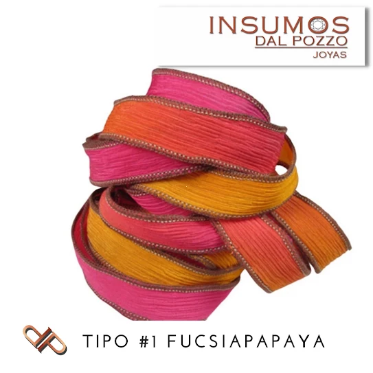 Cinta de Seda tipo 1 FucsiaPapaya