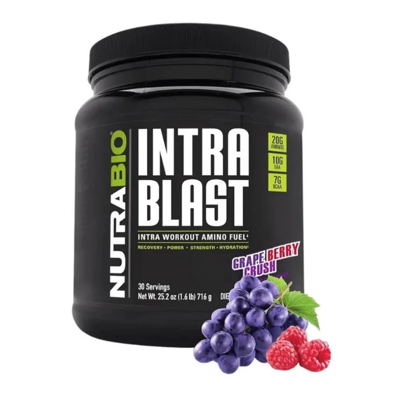 NutraBio Suplemento Deportivo Intra Blast AMINO+EAA+BCAA, 30 Porciones