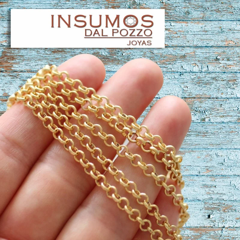 Cadena Rolo 3 mm Baño de Oro