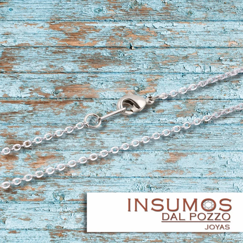 Cadena 2 Mm con Broche Baño de Plata Mate