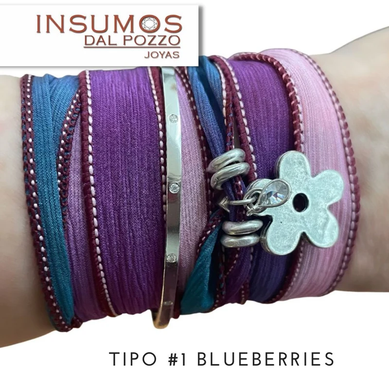 Cinta de Seda tipo 1 BLUEBERRIES