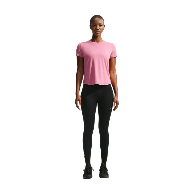 Nike Camiseta Deportiva Manga Corta One Classic Rosado, para Mujer