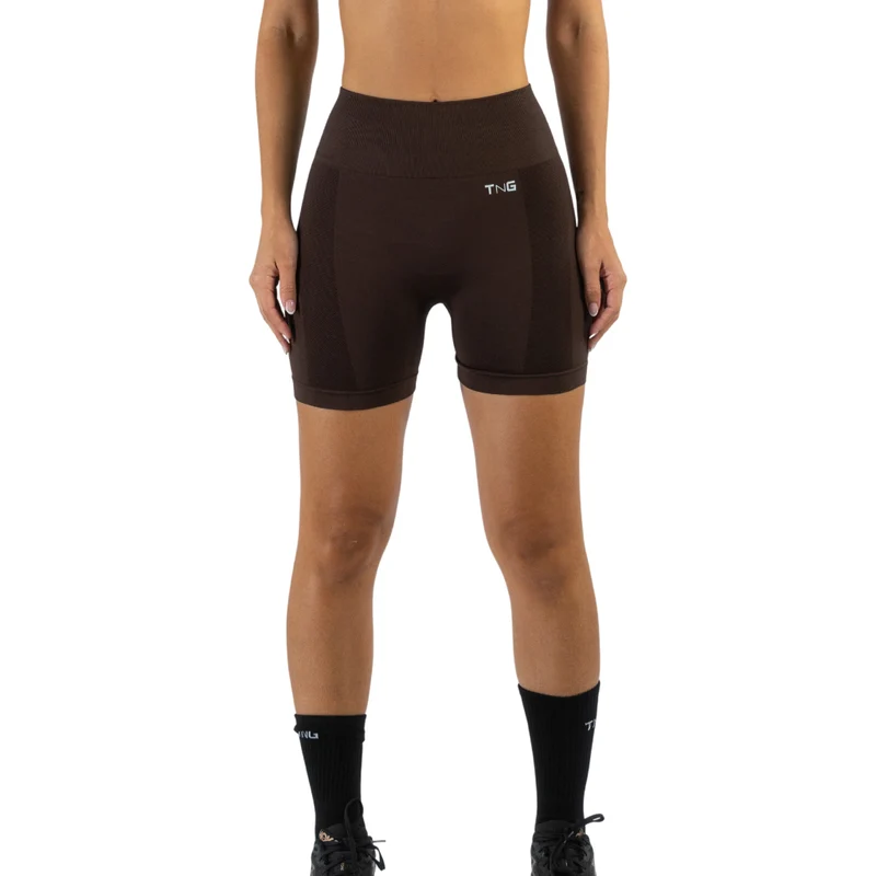 TNG Licra Deportiva Corta Alpha Café, para Mujer
