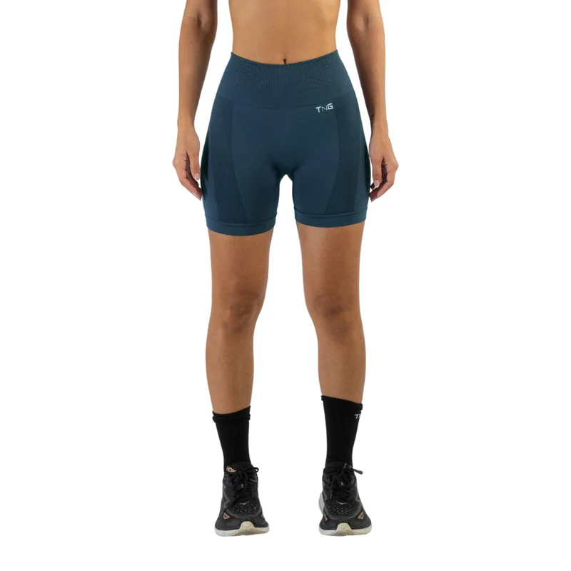 TNG Licra Deportiva Corta Alpha Azul, para Mujer