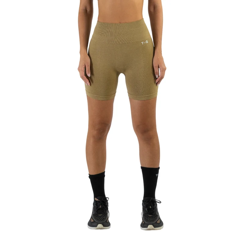 TNG Licra Deportiva Corta Alpha Dorado, para Mujer