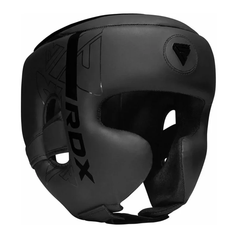 RDX Casco de Boxeo Negro F6