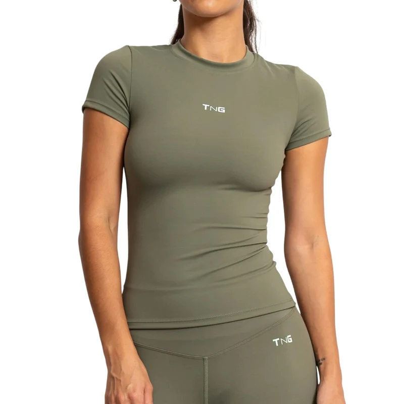 TNG Camiseta Manga Corta Pulse Verde, para Mujer