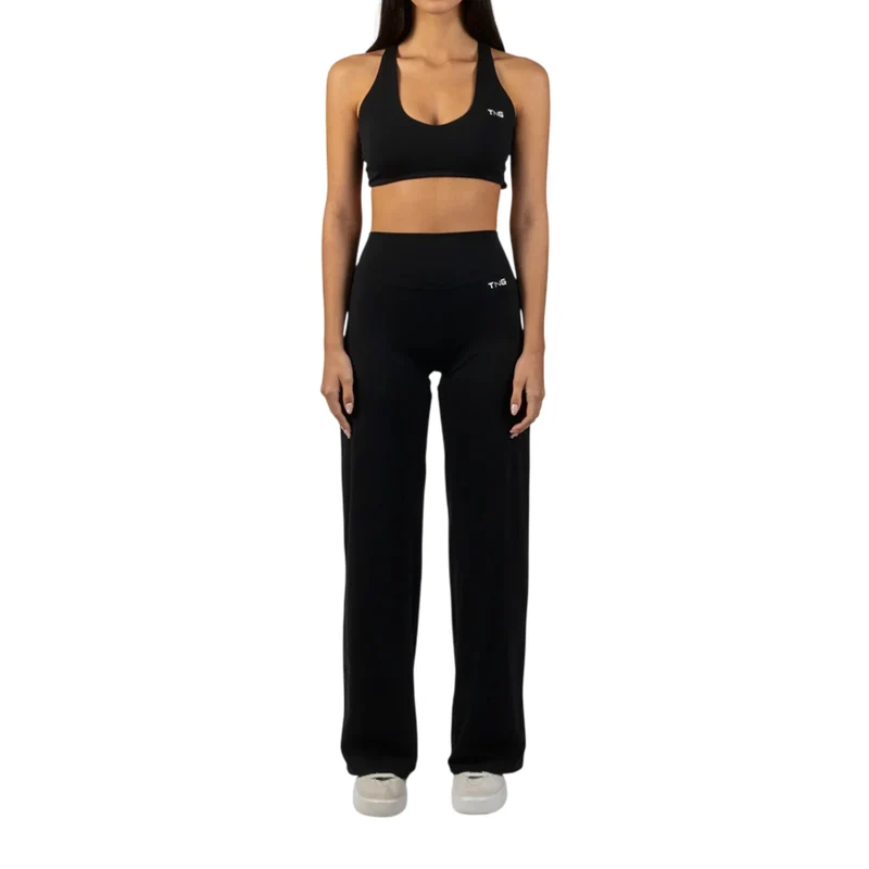 TNG Conjunto Deportivo Top y Leggings Relume Regular Negro, para Mujer