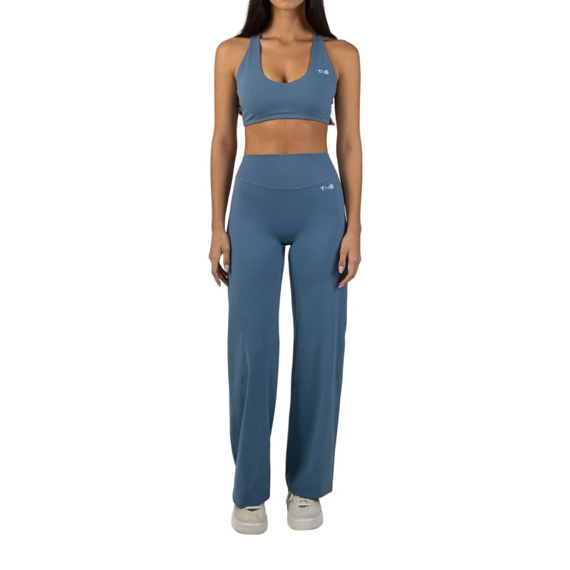 TNG Conjunto Deportivo Top y Leggings Relume Regular Celeste, para Mujer
